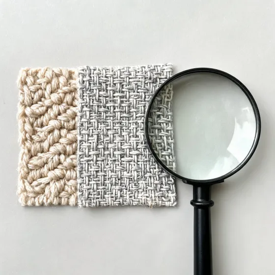 Infrared ingredient fabric construction samples