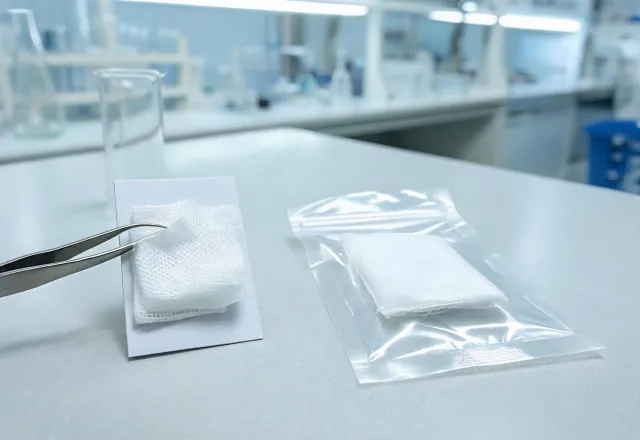 Medical supply textile specimen